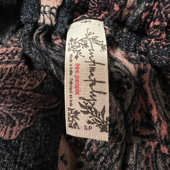 Free People Count Me in Trapeze Mini Dress Top Size Small - Picture 6 of 6